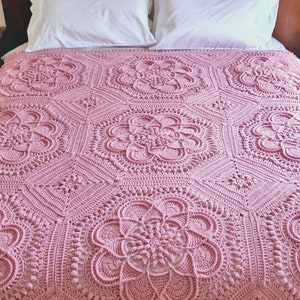 CROCHET PATTERN - Delilah Crochet Blanket Pattern - Queen Blanket Pattern - Crochet Blanket Pattern