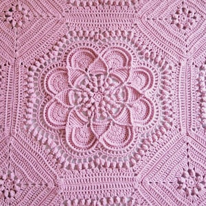 CROCHET BLANKET PATTERN - Delilah Crochet Blanket Pattern - Crochet Afghan Pattern - Crochet Throw Pattern - Crochet Pattern