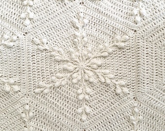 CROCHET BLANKET PATTERN - Crochet Blanket Pattern - Crochet Afghan Pattern - Crochet Throw Pattern - Crochet Pattern - Falling Snowflakes
