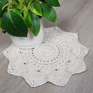 CROCHET PATTERN Crochet doily pattern, floor rug pattern, floor mat pattern Adinah Floor Rug pattern image 7