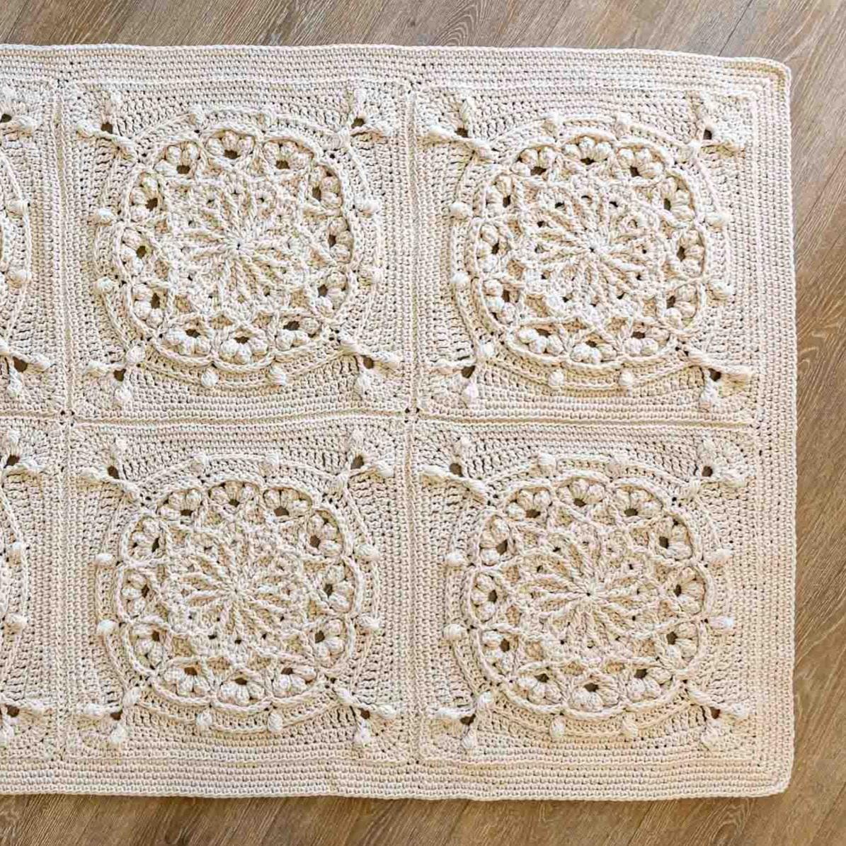 Floor Rug Pattern CROCHET RUG PATTERN - Rectangular Floor Rug Pattern, Chunky Crochet ...