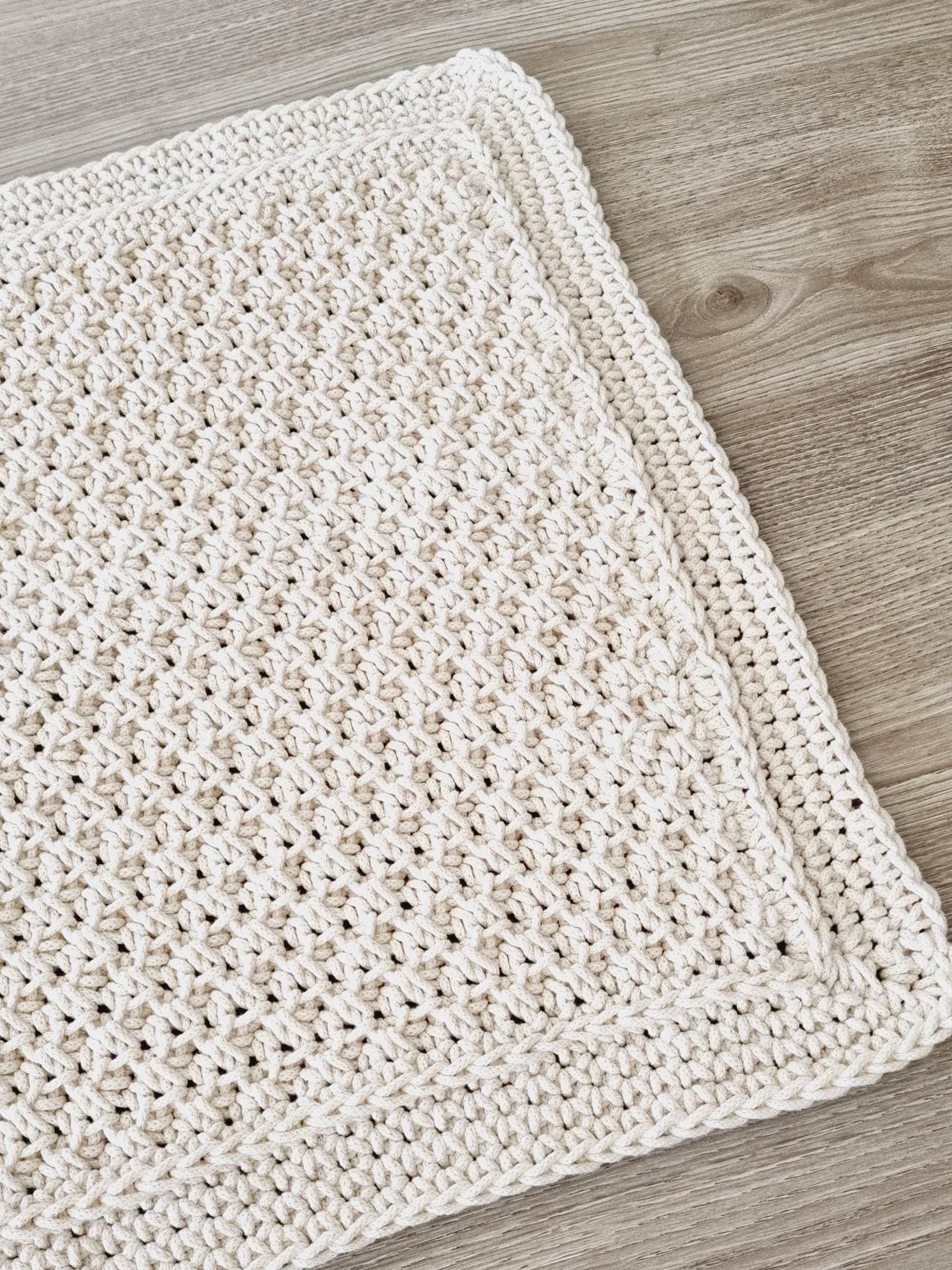 Floor Rug Pattern Crochet Floor Rug Pattern – Textured Farmhouse Rug (digital Download ...