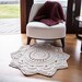 CROCHET PATTERN ~ Crochet doily pattern, floor rug pattern, floor mat pattern ~ Adinah Doily and Floor Rug pattern 