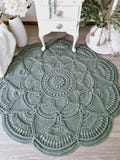 CROCHET RUG PATTERN - Crochet Floor Rug Pattern, Flower Rug Tutorial, Floor Rug Design, Boho Pattern, Farmhouse Home Decor, Crochet Carpet product logo
