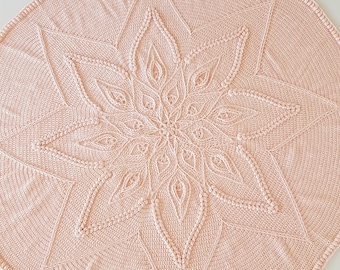 CROCHET BLANKET PATTERN ~ Heather&#39;s Garden Blanket Crochet Pattern - Blanket Pattern - Crochet Throw  Pattern Blanket - Round Afghan Pattern