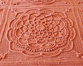 CROCHET BLANKET PATTERN - Crochet Pattern - Crochet Afghan Pattern - Crochet Throw Pattern - Queen Bed Crochet Pattern
