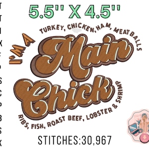 main course embroidery file / kitchen towel machine embroidery design /easter dinner funny embroidery file / pot holder embroidery design