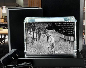 Custom 3D Crystal Photo Gift |  Personalized Family Keepsake