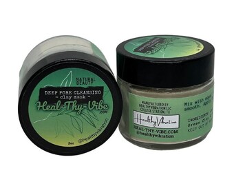 Mineral Clay Mask- Pore Cleansing- Organic Kelp & Green Bentonite Clay