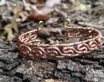 Brass and Copper Bracelet