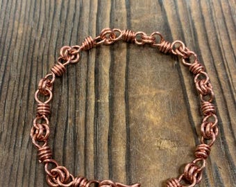 Bracelet chaîne en cuivre