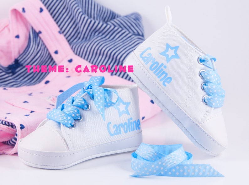 Baby Girl Shoes Baby Gifts Personalized Baby Girl Shoes Etsy
