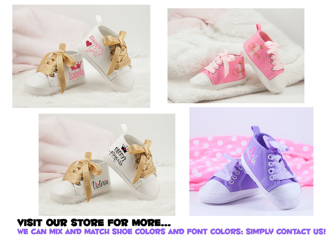 personalised baby girl shoes