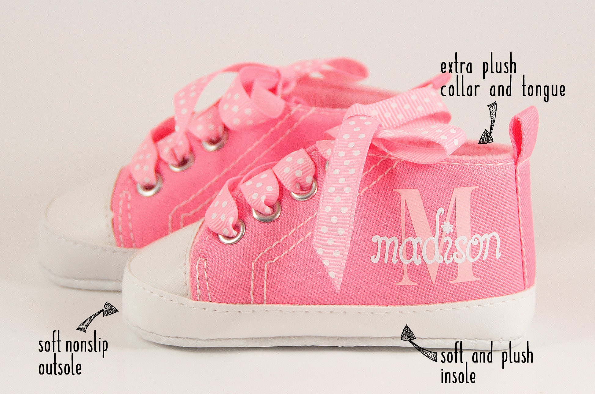 personalised baby girl shoes