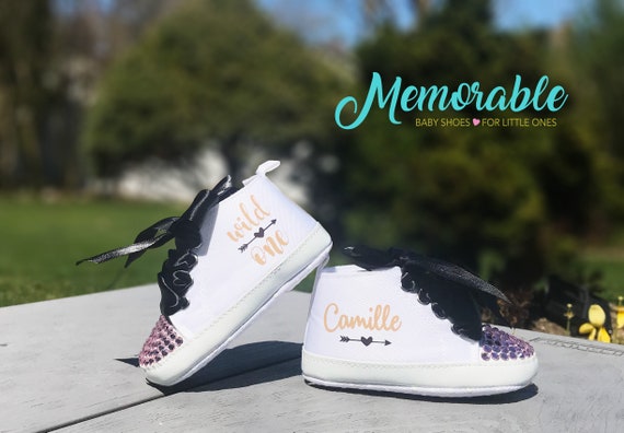 Wild One Baby Girl Shoes Perfect for One Year Wild - Etsy