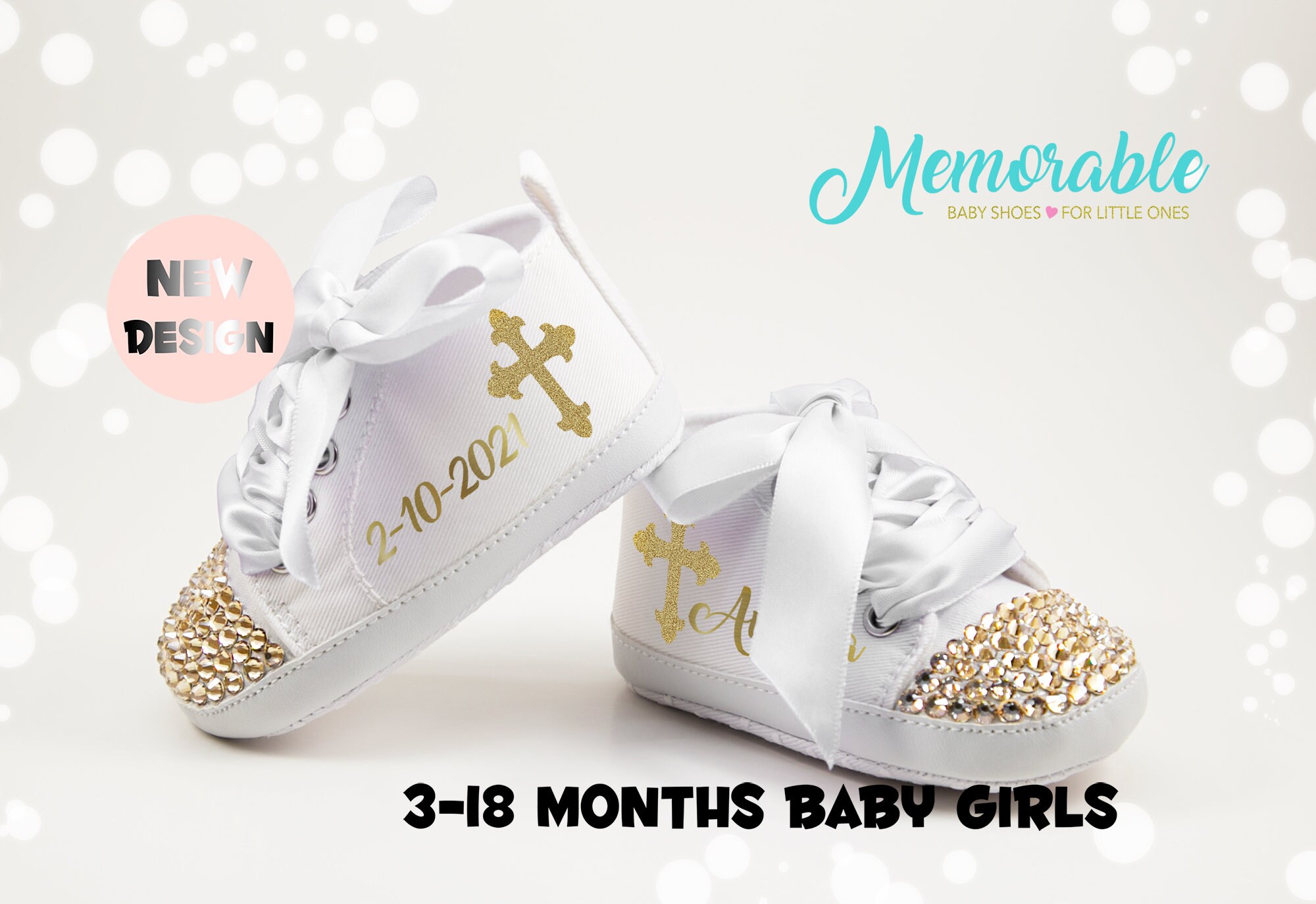 Baptism Girl Shoes Baby Girl Baptism Outfit Baptism Booties Etsy