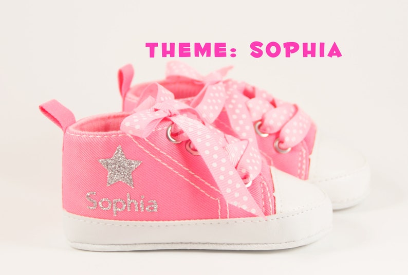 Baby Girl Shoes Baby Gifts Personalized Baby Girl Shoes Etsy