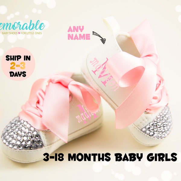 Baby Girl Shoes, Personalize baby gift, Baby Girl Shoes, Personalized Baby Shoes,Infant Shoes,Infant Girl Shoe,Pink High Tops