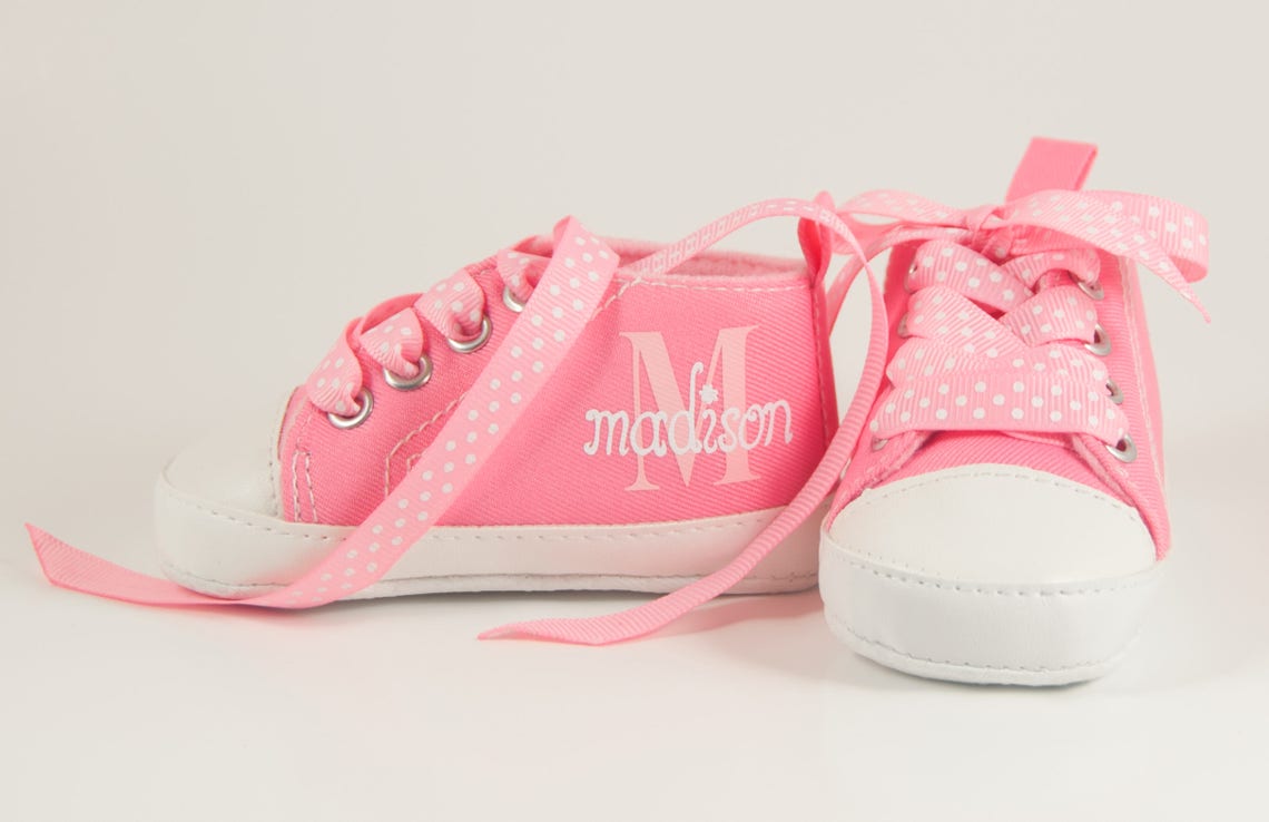 Baby Girl Shoes Personalize Baby Gift Baby Girl Baby Shoes Etsy
