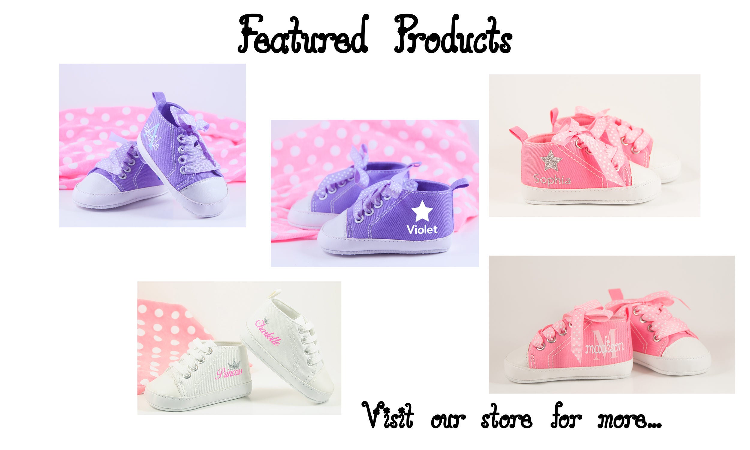 White and Pink Baby Shoes Baby Girls Crib Shoes Toddler Girl | Etsy