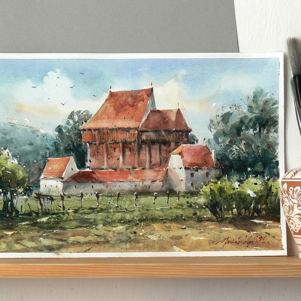 Medieval Landscape Painting - Etsy