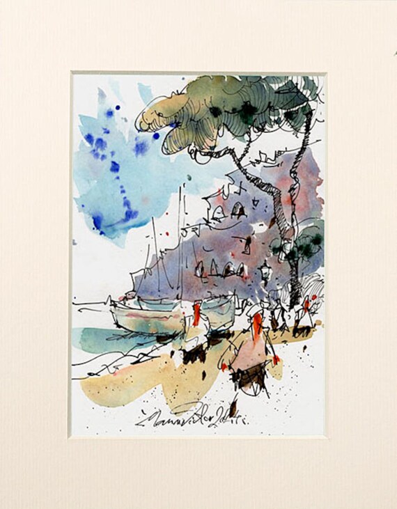 イタリアの旅（水彩画） 【公式通販】
