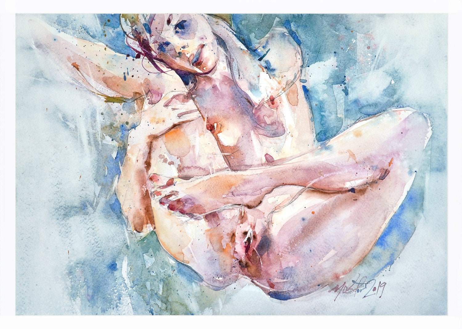 I am sometimes desperate to paint a naked model meldrum art