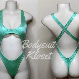 Women's Body High Cut Bodysuit Monokini Stringbody Bikini Thong Lingerie  Lingeri