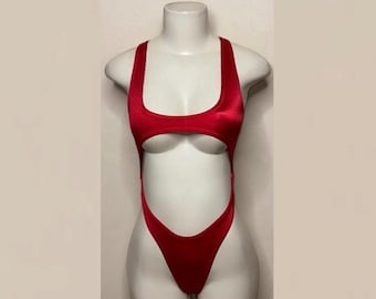 Exotic Dancewear NEW Brick Seduction • Thong Bodysuit • Stripper • Dancer • Rave Outfits • Club-Attire • Pole • BodysuitKloset