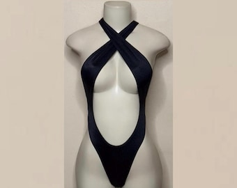 Vêtements de danse exotiques NOUVEAUTÉ Black Essence • Body string • Strip-teaseuse • Danseuse • Tenues de rave • Tenue de club • Mâteau • BodyKloset