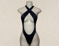 Exotic Dancewear Black Thong Bodysuit • Outfit • Dance • Rave • Club • Gift | BodysuitKloset