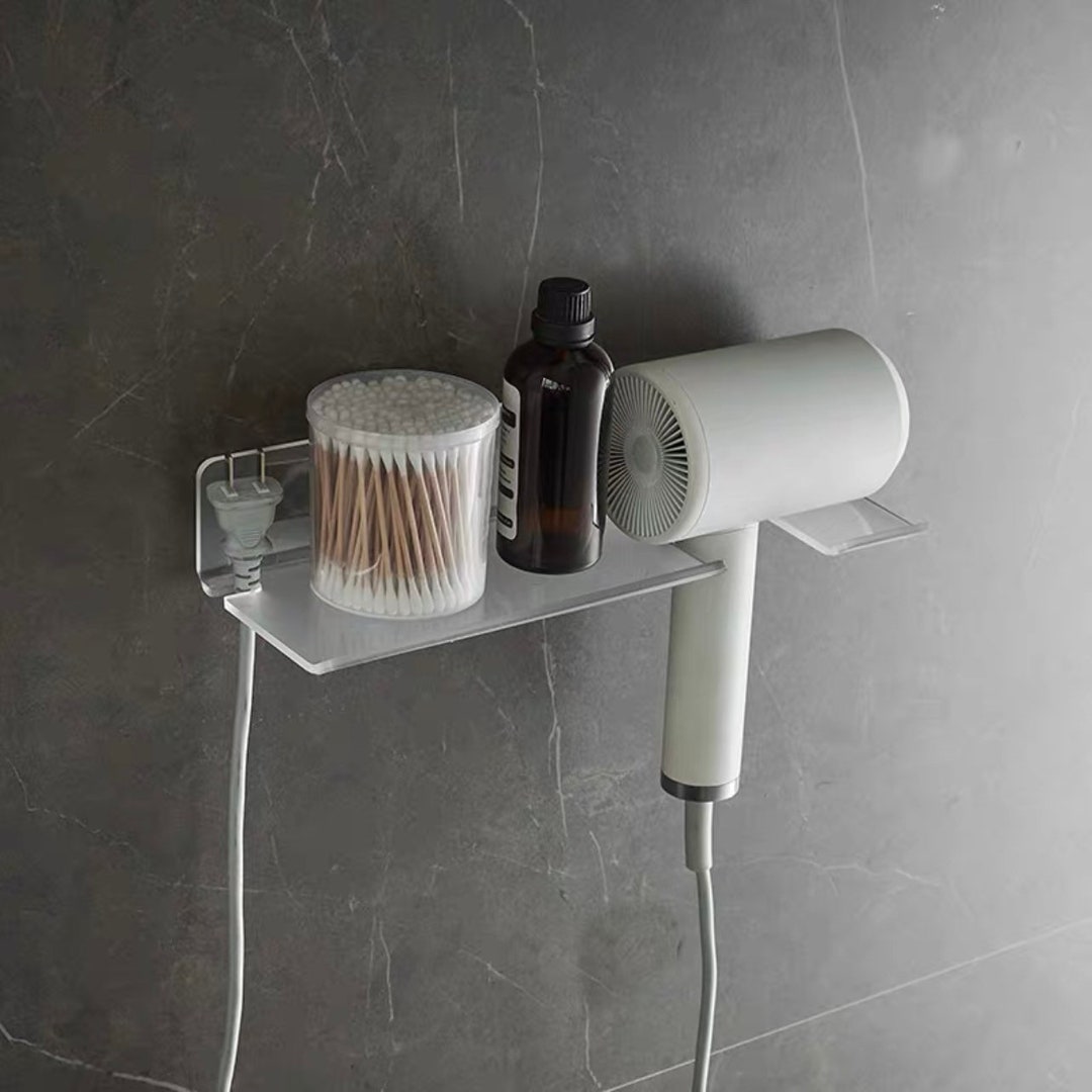 Acrylic Hair Dryer Holder Wall Mountdyson Etsy