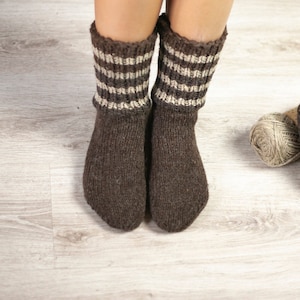 100% hand knit wool socks! Handmade thick wool boot socks! Natural sheep wool socks from Bulgaria! Warm winter socks! Made to order!