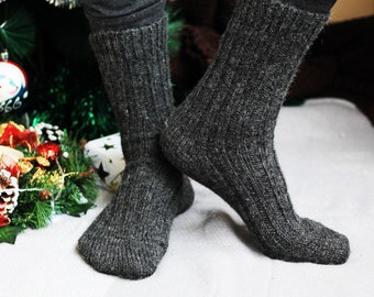 Wool socks, natural sheep wool thick warm winter socks