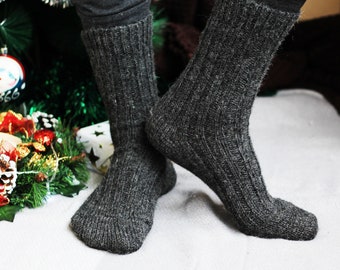 Wollsocken, natürliche Schafwolle dicke warme Wintersocken