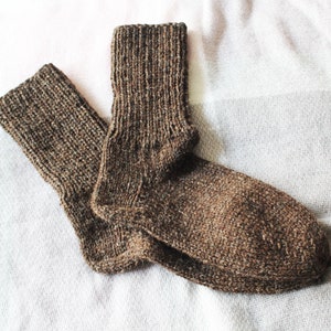 100% Wool socks! Handmade thick wool socks! Natural sheep wool socks from Bulgaria! Warm winter socks! Made to order!