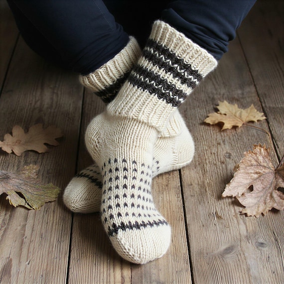 100% Sheep wool socks handmade!
