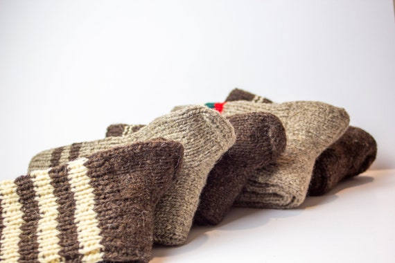100% Handmade sheep wool socks! Very thick and warm socks! Ready to ship!