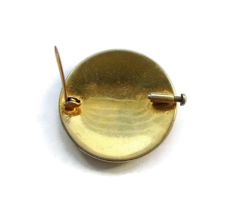 toledoware brooch Vintage damascene bird brooch