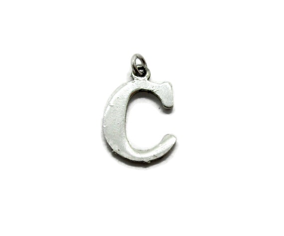 Vintage Personalized cufflinks Letter C silver Fancy initial C Wedding set gift for dad anniversary gift stocking stuffer