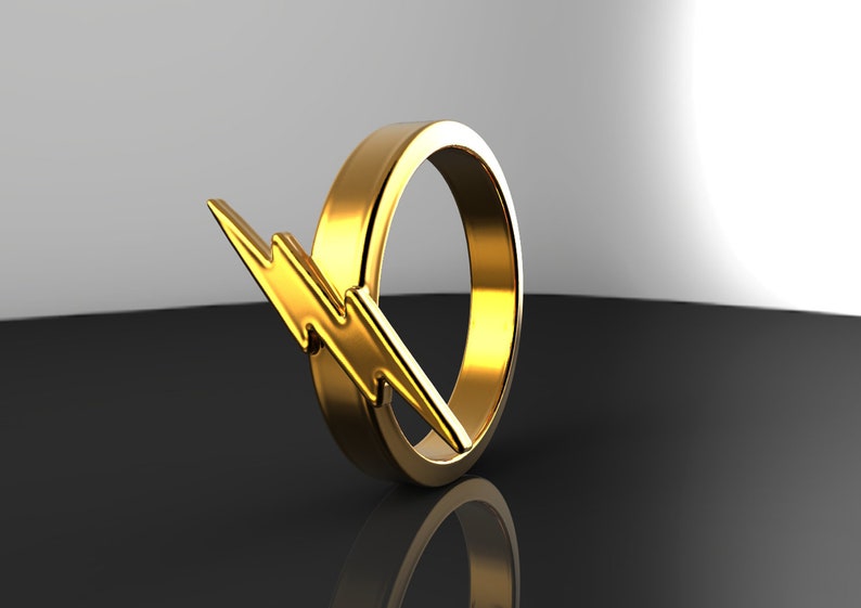 Women/'s Flash Ring Silver Flash Ring Gold Flash Ring Gold Women/'s Ring Thunder Ring Flash Ring Midi Gold Ring Lightning Ring