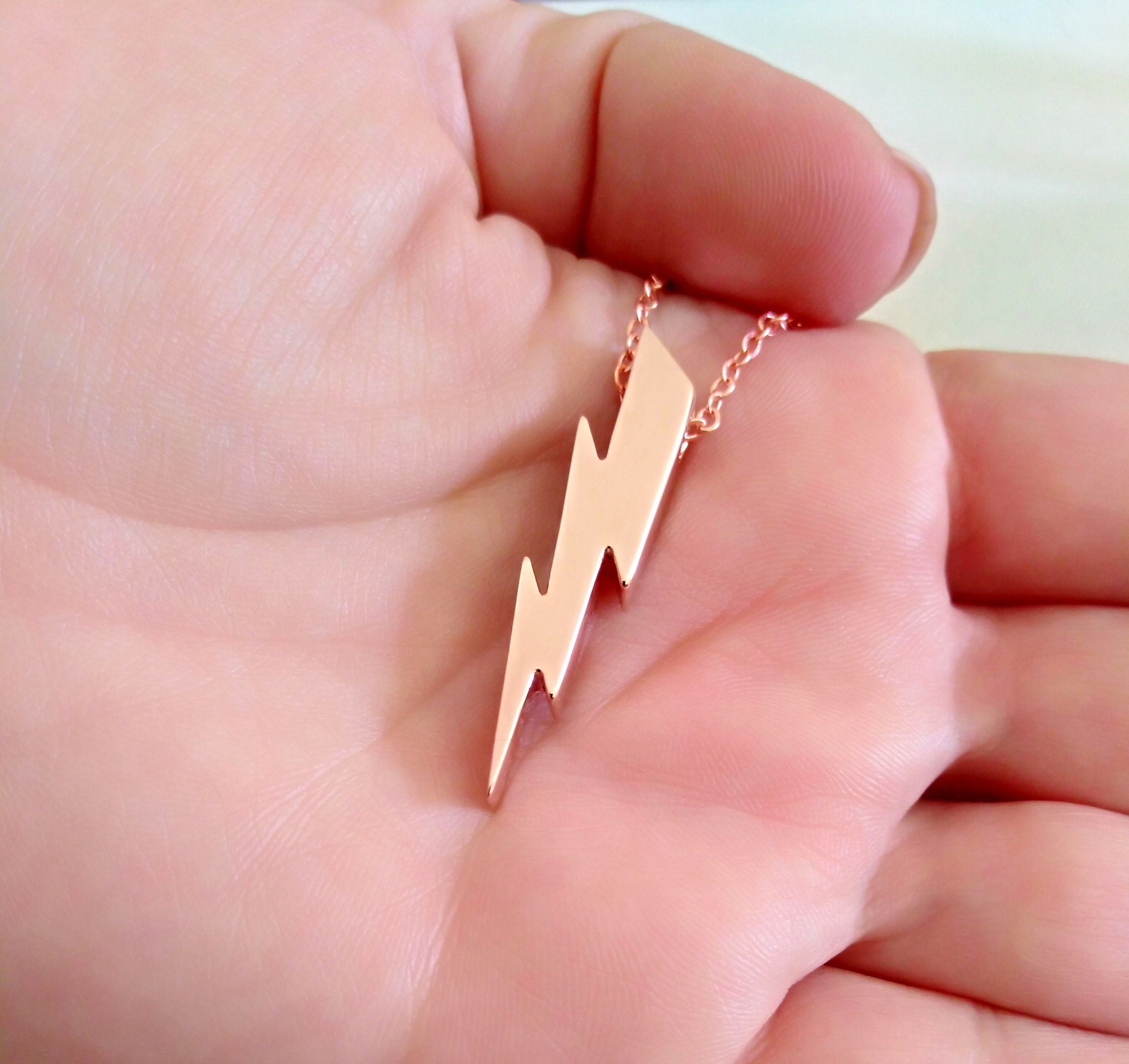 Gold Flash Pendant Flash Necklace Flash Jewelry Flash Etsy