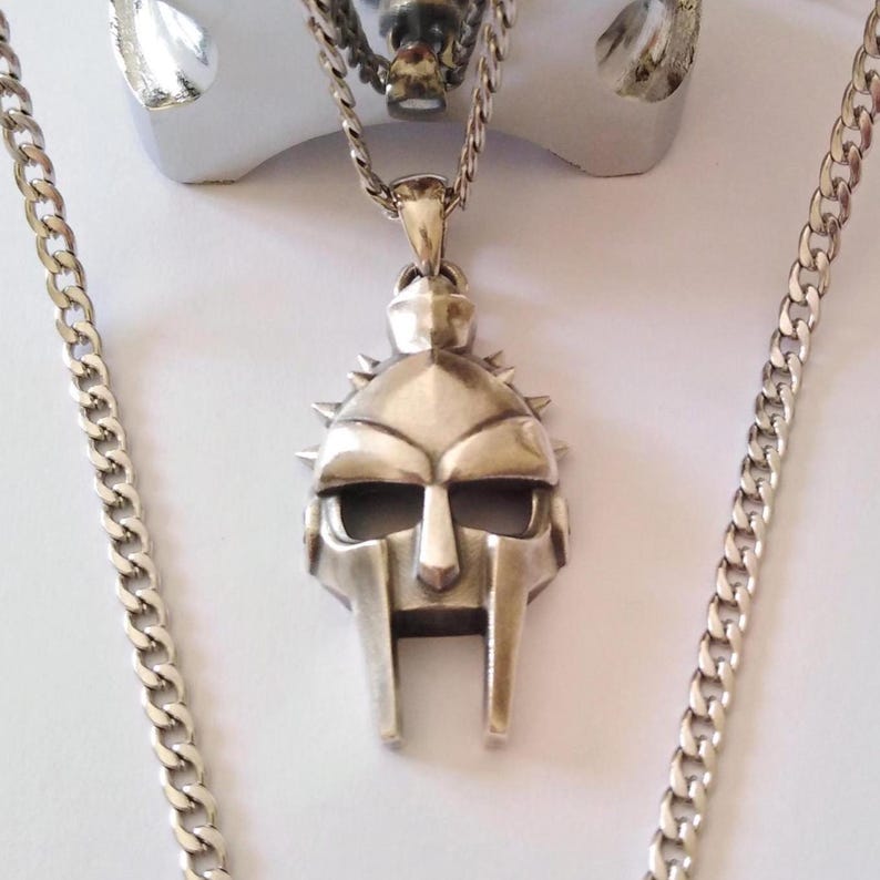 Oxidized Silver 925 Gladiator Helmet Pendant | Handcrafted Aged Sterling Silver Gladiator Helmet Necklace | Unisex Gladiator Helmet Pendant Aged Silver 925