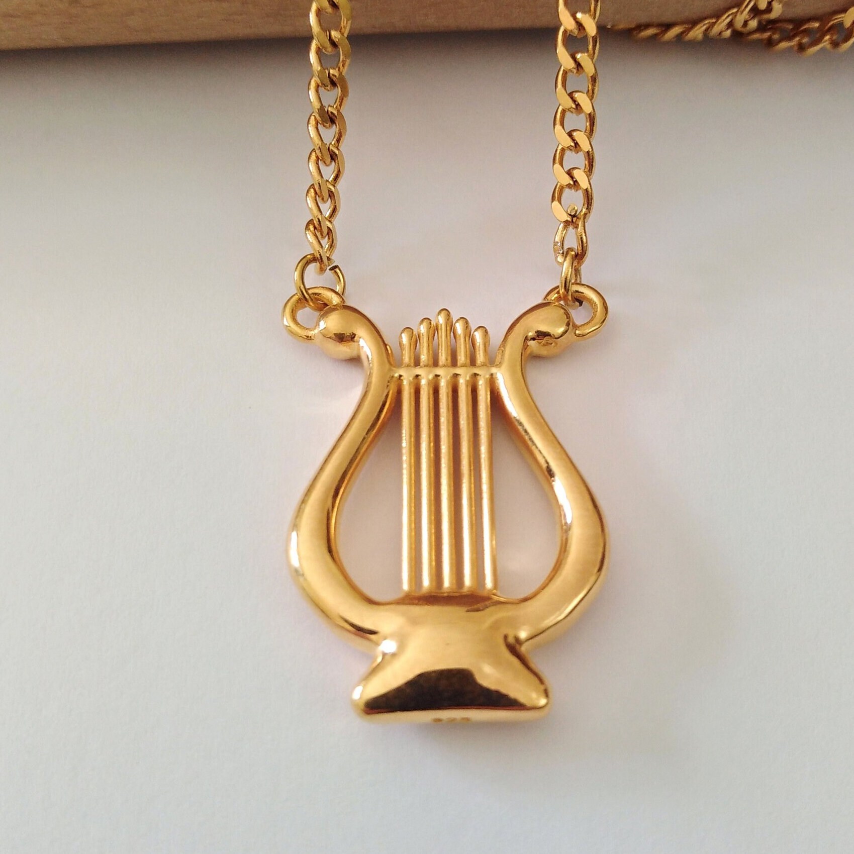 Miniblings Pendentif Harpe Lyre Instrument De Musique Concert