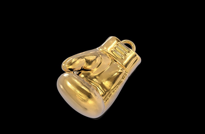 Gold Boxing Glove Necklace Silver 925 Boxing Glove Pendant Etsy