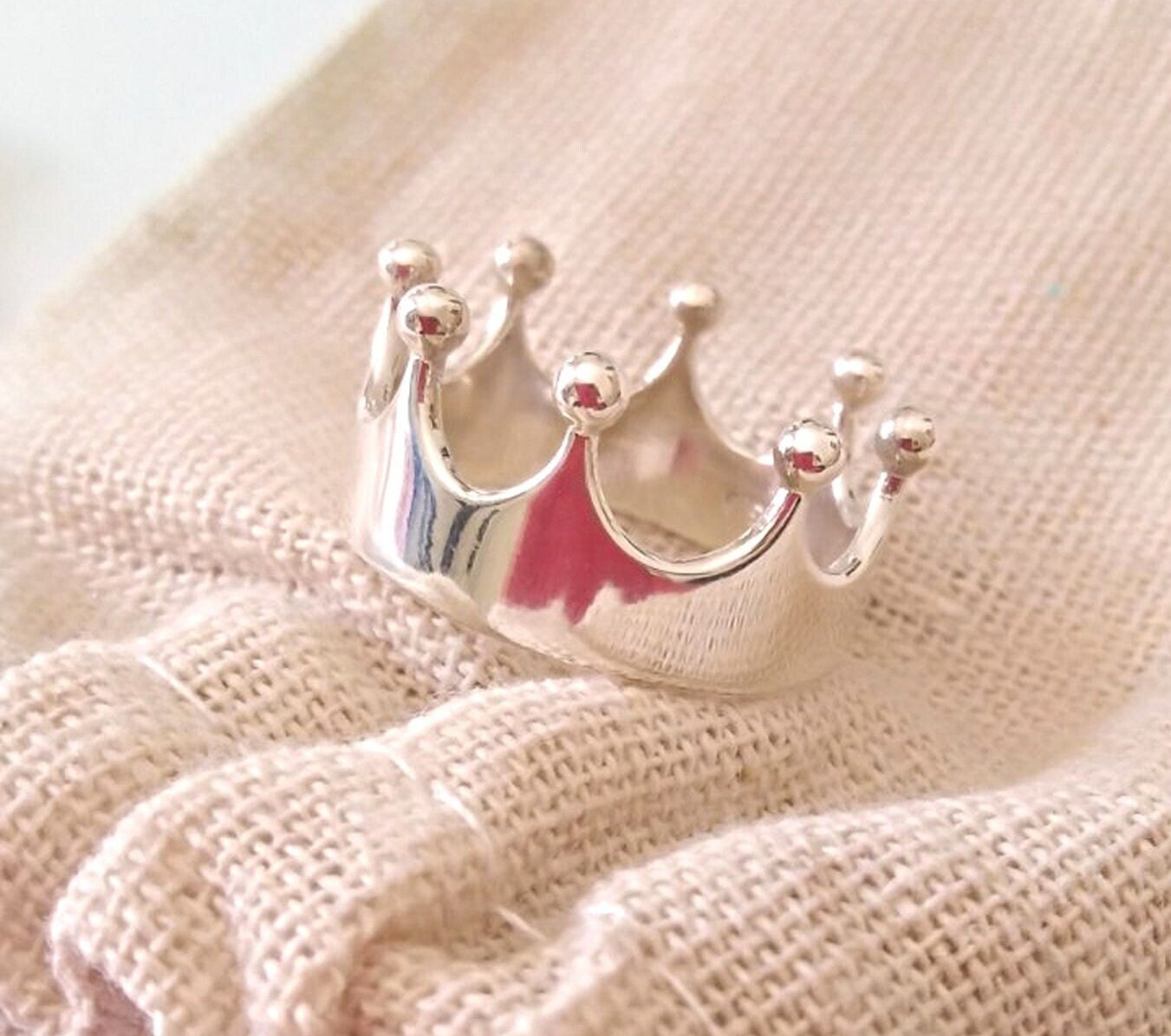 Gold Crown Ring Silver 925 Crown Ring King s Ring Queen s Ring