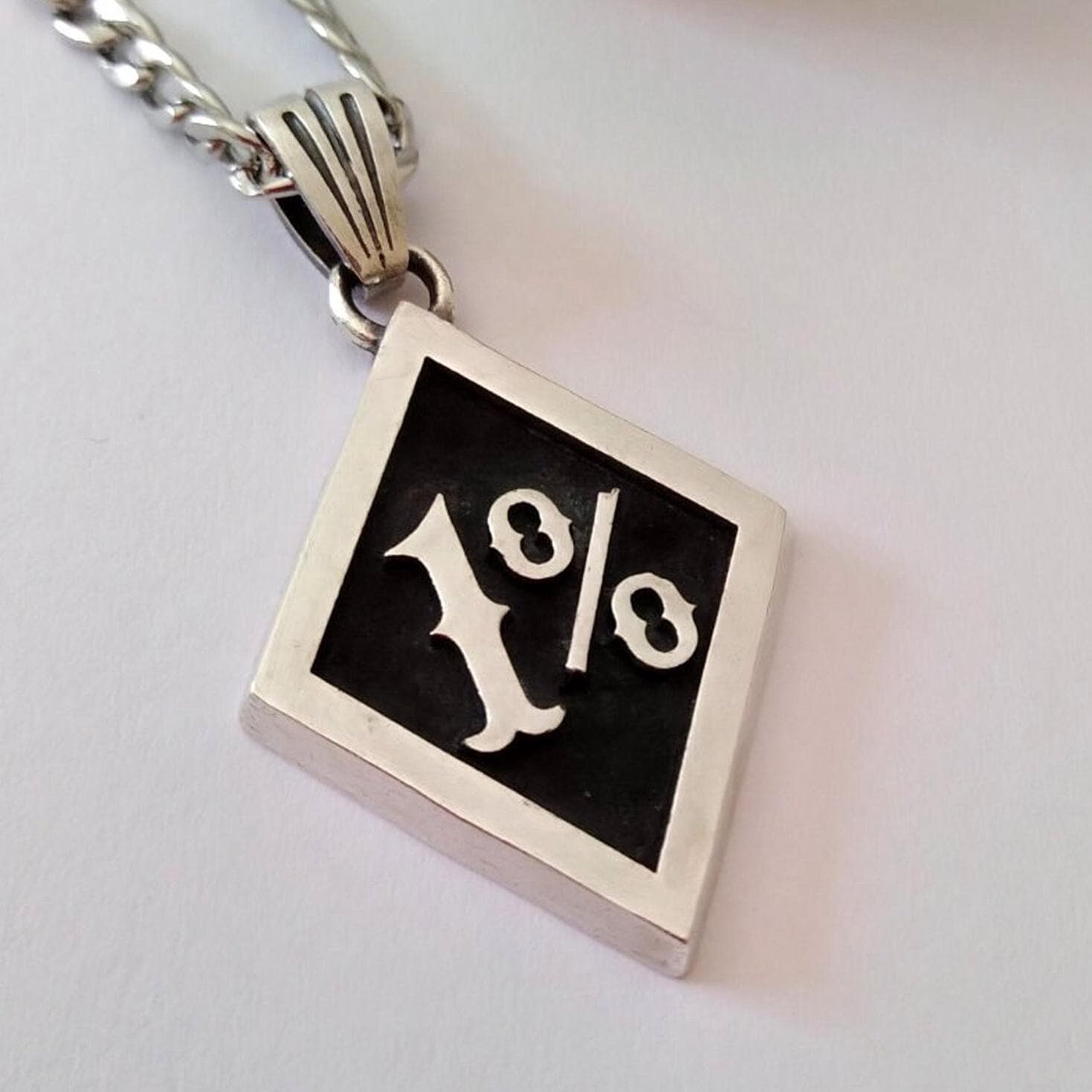 シルバー925☆1%er小☆ペンダント☆ワンパーセンター