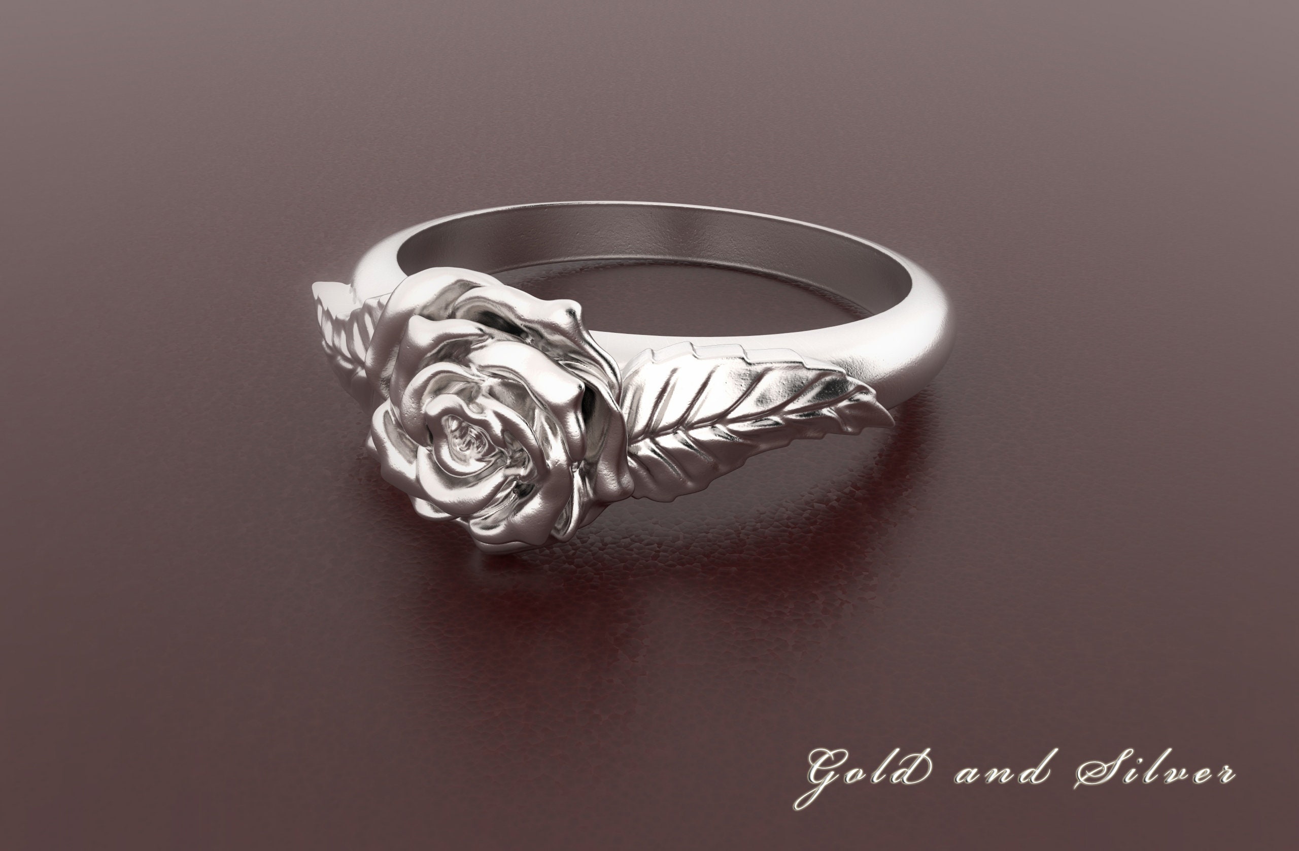 Buy Rose Ring, Sterling Silver, Rose Jewelry Online in India - Etsy