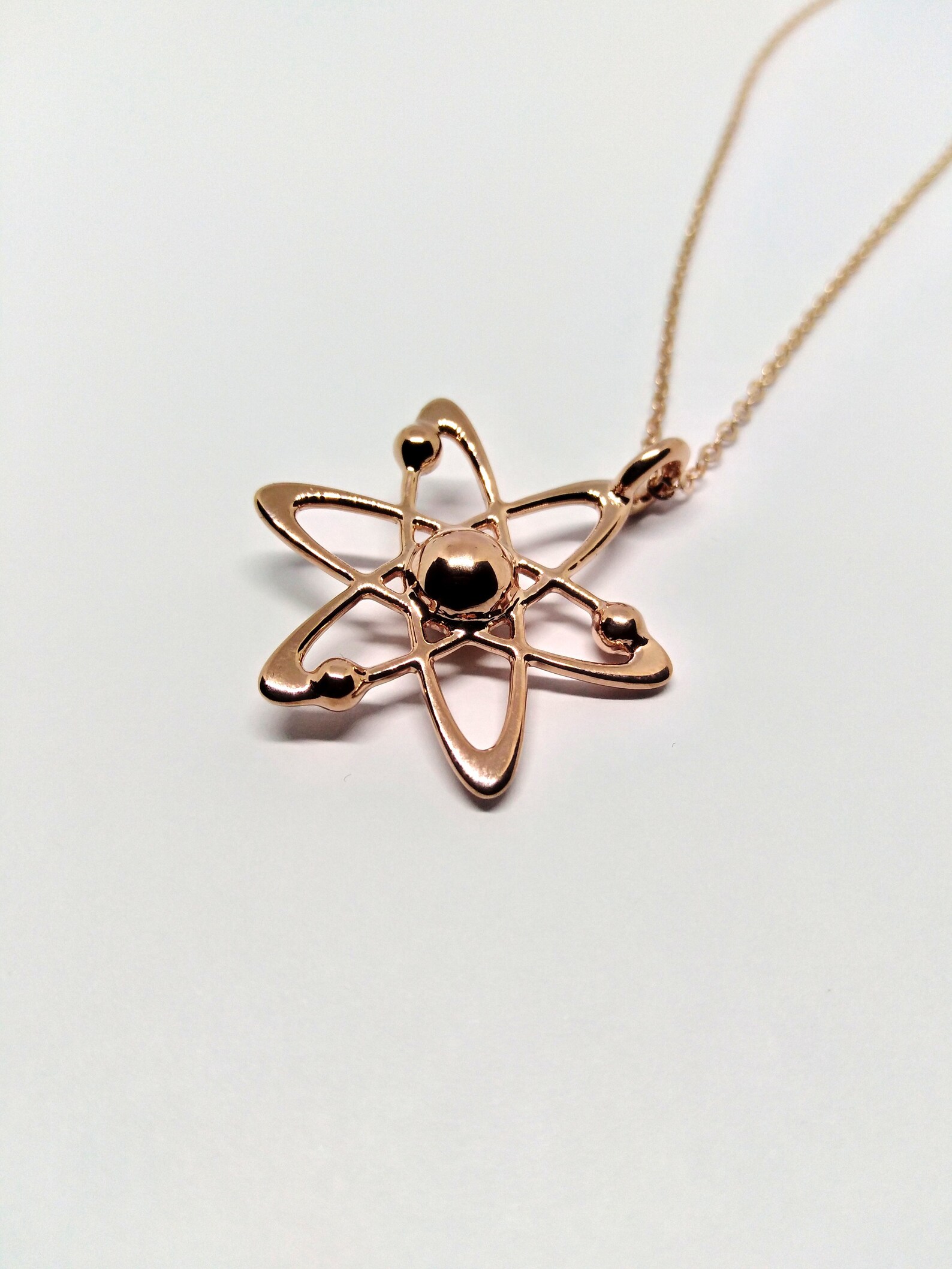 Atom Pendant Atom Necklace Science Jewelry Science Pendant Etsy