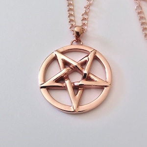 Sterling Silver Inverted Pentagram Pendant | 1.5 Inch Diameter, 9.87g, Made In USA - View #6